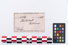 Etikett zu Keramikgefäß (NHMW-PRAE-002356)